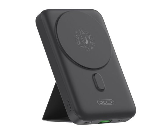 Повербанк XO PR211 10000 mAh 15W Magnetic wireless charger Black (6920680845637), Цвет : Чёрный