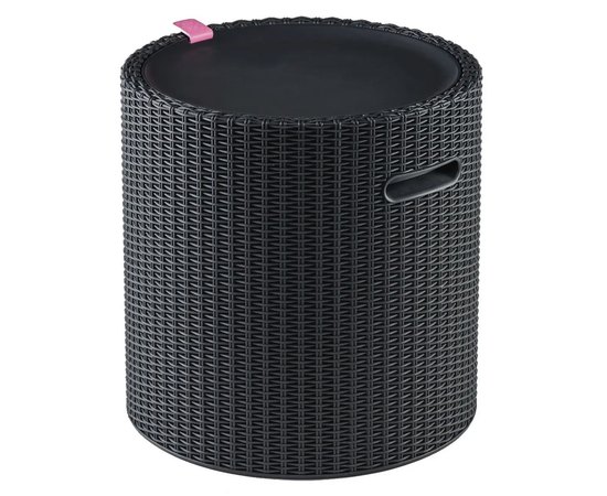 Стіл-скринька Keter Cool Stool пластик антрацит (7290106923843)