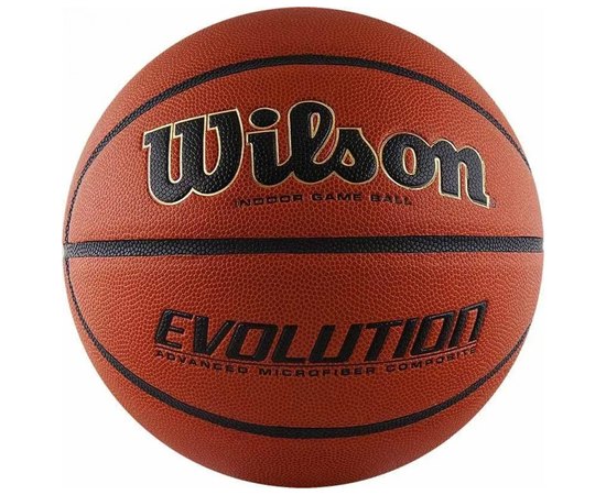 М'яч баскетбольний Wilson Evolution brown size 7 (WTB0516)