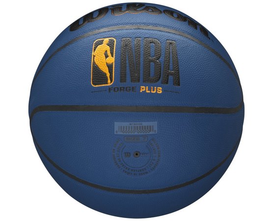 Мяч баскетбольный Wilson NBA Forge Plus BSKT Deep Navy size 7 (WTB8102XB07), Размер: 7, Цвет: Синий