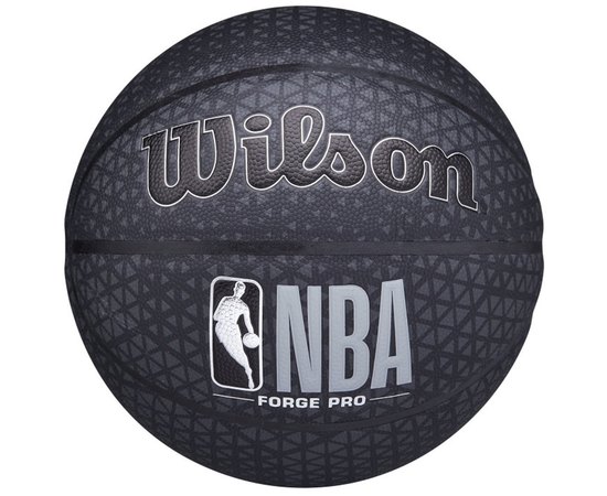 М'яч баскетбольний Wilson NBA Forge Pro Printed BSKT 295 size 7 (WTB8001XB07), Розмір: 7, Колір: Чорний