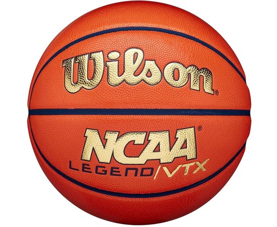 М'яч баскетбольний Wilson NCAA Legend VTX BSKT Orange/Gold size7 (WZ2007401XB7)