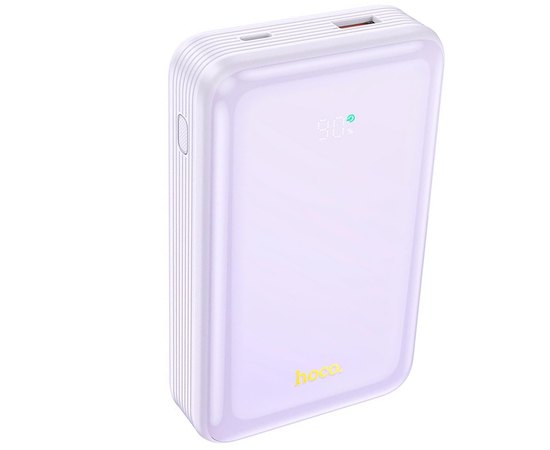 Повербанк HOCO Great fully compatible Q21A 20000 mAh 22.5W Purple (000010487), Цвет : Фиолетовый