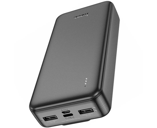 Повербанк HOCO Speed energy power bank with cable 20000 mAh J118A Black (000010482)