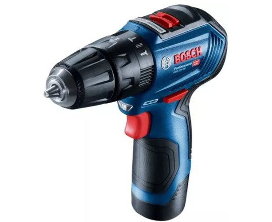 Акумуляторний ударний дриль-шуруповерт  Bosch Professional GSB 12V-30 (06019G9100)