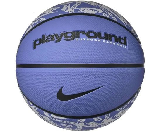 Мяч баскетбольный Nike EveryDay PlayGround 8P Graphic Deflated Polar/Black/Black/White size 5 (N.100.4371.431.05), Розмір: 5, Колір: Фіолетовий