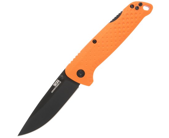 Ніж туристичний SOG Adventurer LB, Blaze Orange/Black (13-11-02-43), Колір: Orange, Покриття клинка: Titanium Nitride