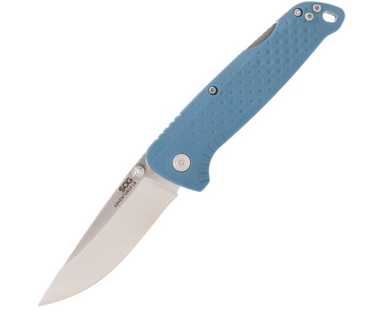 Ніж туристичний SOG Adventurer LB, Nordic Blue/Satin (13-11-03-43), Колір: Blue/Satin, Покриття клинка: Satin