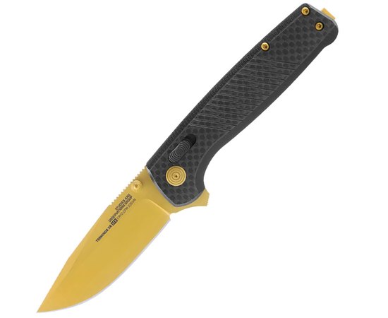 Ніж туристичний SOG Terminus XR LTE, Carbon/Gold (TM1033-BX)