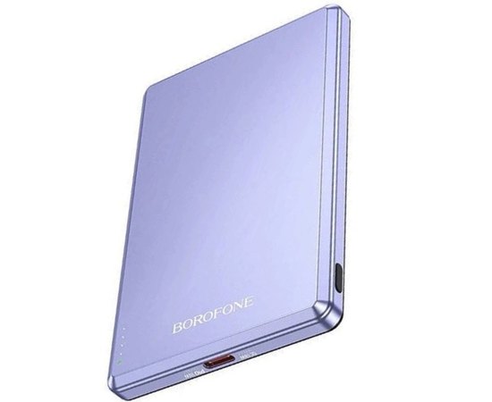 Повербанк Borofone Leader BJ50 5000 mAh PD20W magnetic Purple (6941991110320), Колір: Purple