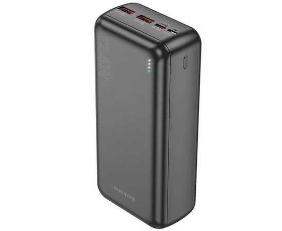 Повербанк Borofone Power BJ38B 30000 mAh 22.5W+PD20W Black (6941991105609), Колір: Чорний