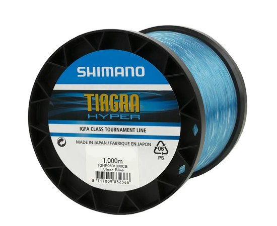 Леска Shimano Tiagra Hyper Trolling 1000m 0.86mm 80lb/37.0kg (TGHP0801000CB), Диаметр, мм: 0.86, Разрывная нагрузка, lb : 80