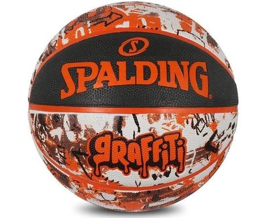 Мяч баскетбольный Spalding Graffitti Ball оранжевый size 7 (84376Z)