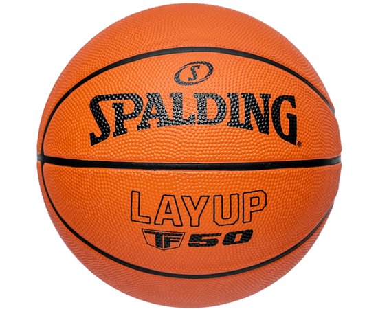 Мяч баскетбольный Spalding Layup TF-50 оранжевый size 5 (84334Z), Размер: 5, Цвет: Оранжевый