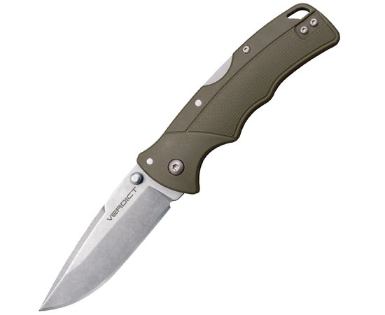 Ніж туристичний Cold Steel Verdict 3", OD Green (FL-C3SPSSODGZ)