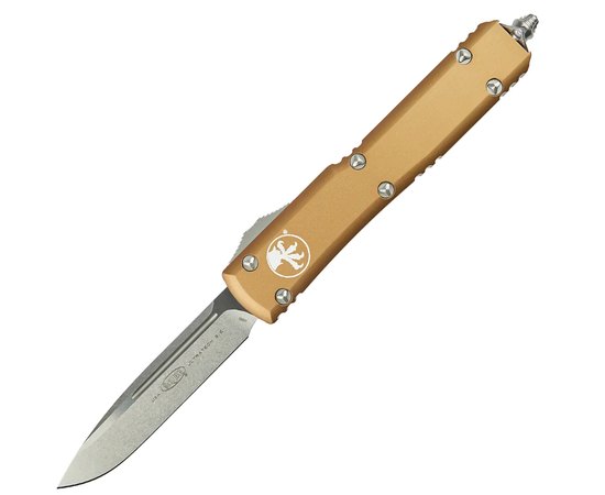 Карманный нож Microtech Ultratech Drop Point Stonewash Tan (121-10TA), Цвет : Tan, Покрытие клинка: SW (Stonewash)