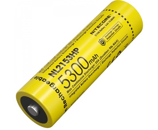 Акумулятор 21700 Nitecore 3.6V 5300 mAh NL2153HP (6-1515_hp)