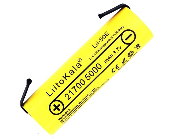 Аккумулятор LiitoKala 21700 5000 mAh battery (Lii-50E)