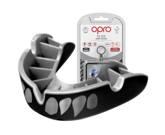 Капа для боксу OPRO Silver (возраст 11+) Silver Jaws (art.102502012)