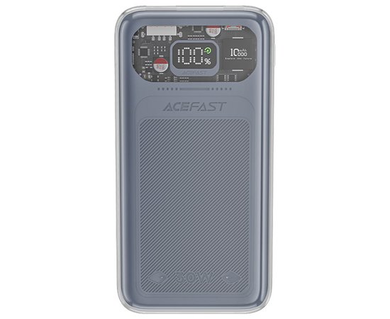 Повербанк Acefast M1 Exploration series 30W 10000 mAh Mica Gray (6974316282020), Колір: Сірий