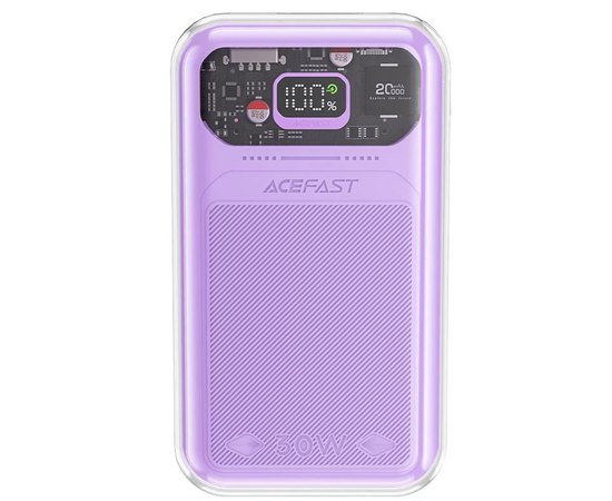 Повербанк Acefast M2 Exploration series 30W 20000 mAh Purple Alfalfa (6974316282037), Колір: Purple