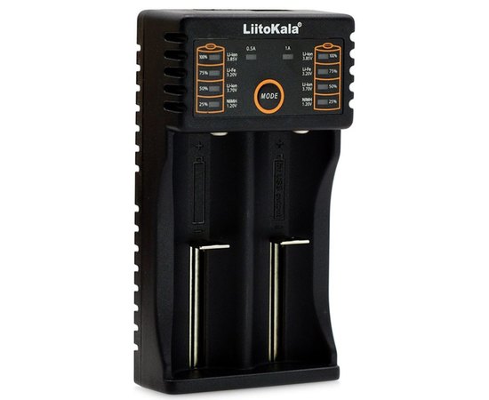 Зарядний пристрій Liitokala Ni-Mh/Li-ion/Li-Fe/LiFePO4, USB, Powerbank, LED, Box (Lii-202)