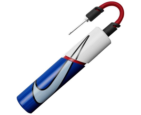 Насос Nike Essential Ball Pump Game Белый/Синий NS (N.000.1384.423.NS), Цвет : White/Blue/Red