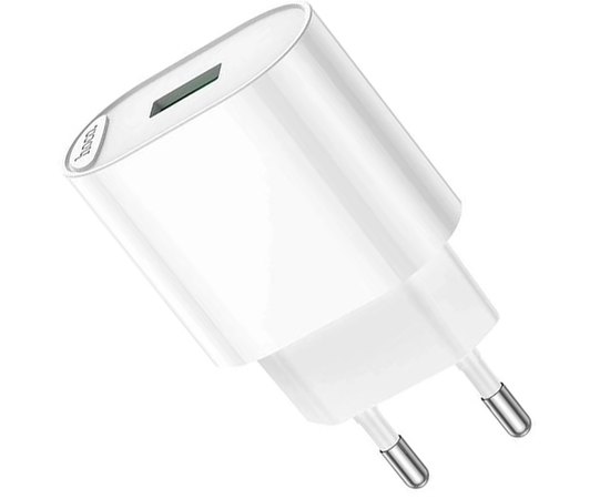 Зарядное устройство Hoco Micro USB Cable Fighter single port charger C109A 1USB, 18W/3A, QC White (000009192)