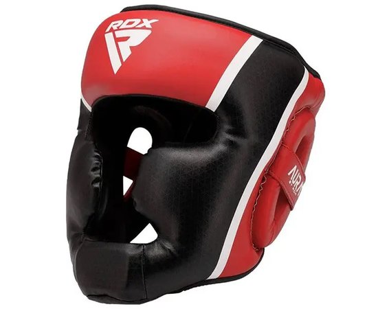 Боксерський шолом RDX AURA PLUS T-17 Red/Black XL (HGR-T17RB-XL+), Розмір: XL, Колір: Red/Black