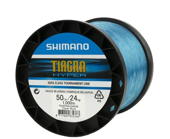 Ліска Shimano Tiagra Hyper Trolling 1000m 0.68mm 50lb/24.0kg (TGHP0501000CB), Діаметр, мм : 0.68 мм, Розривне навантаження, lb: 50