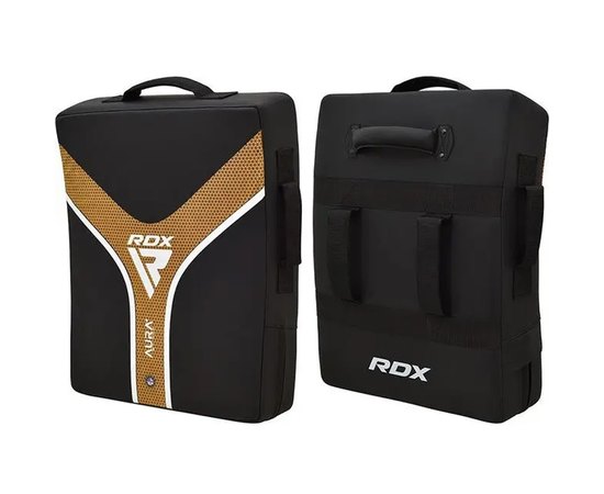 Макивара RDX KICK SHIELD AURA PLUS T-17 Black Golden Heavy (KSR-T17BGL+)