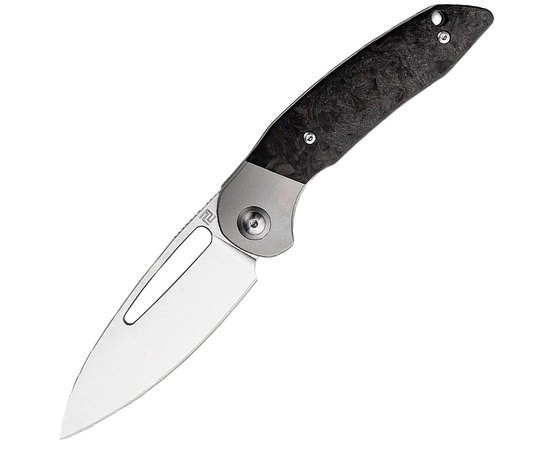 Карманный нож Artisan Tylos S35VN Titanium and Marbled CF (1854G-MCF), Цвет : Black