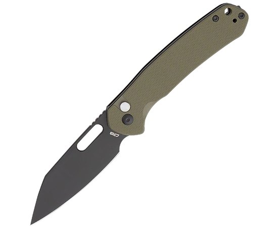 Карманный нож CJRB Pyrite Wharncliffe BB G10 Green (J1925A-BGN), Цвет : Olive, Покрытие клинка: Black