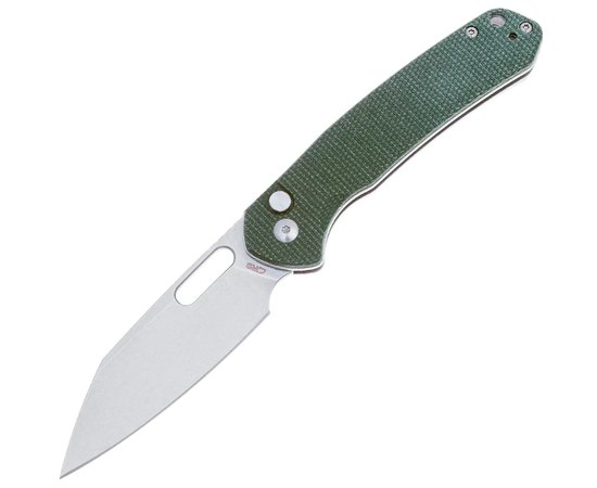 Карманный нож CJRB Pyrite Wharncliffe Micarta Green (J1925A-MGN), Цвет : Green, Покрытие клинка: SW (Stonewash)