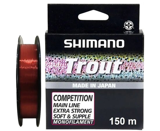 Ліска Shimano Trout Competition Mono 150m 0.12mm 1.29kg Red (TROUTCM15012)