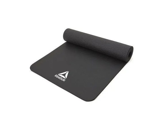 Коврик для тренировок Reebok Training Mat черный 173x61x0.7 см (RAMT-11014BK), Цвет : Чёрный