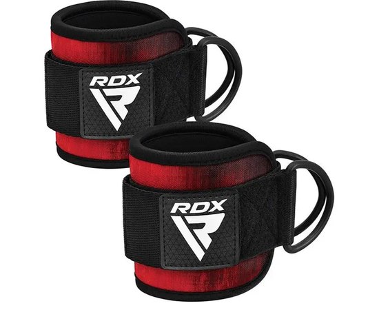 Манжеты на щиколотки RDX A4 Gym Ankle Pro Red Pair (WAN-A4R-P), Цвет : Красный