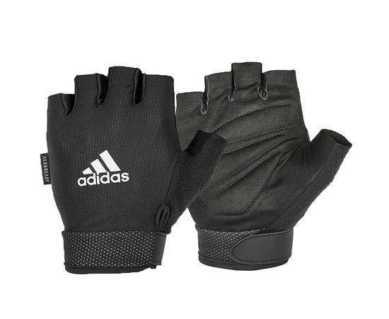 Рукавички для фітнесу Adidas Essential Adjustable Gloves чорні M (ADGB-12424), Розмір: M