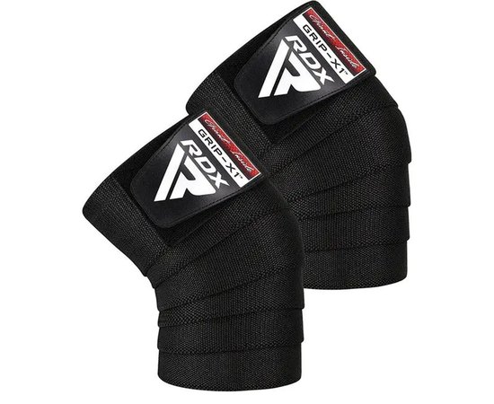 Бинты для колен RDX K1 GYM Knee Wraps Full Black (WAH-K1FB), Цвет: Black