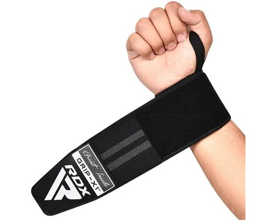 Бінти для зап'ястків RDX WR11 GYM Wrist Wrap Black/Grey (WAH-WR11BG)