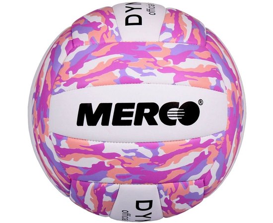 М'яч волейбольний Merco Dynamic volleyball ball white/pink (ID36934), Розмір: 5, Колір: Рожевий