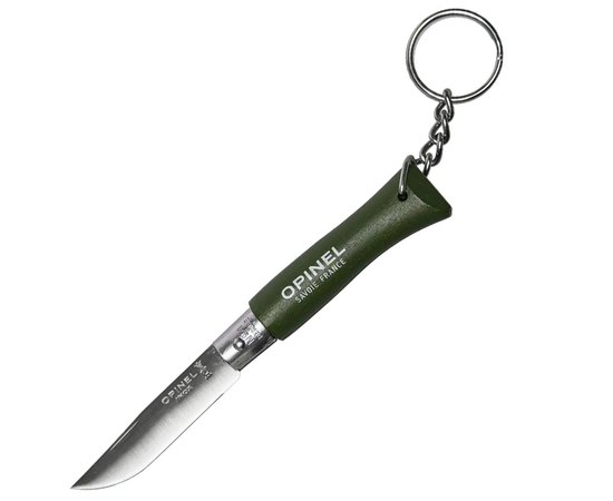 Нож Opinel Keychain №4 Inox зеленый (002054), Цвет : Зелёный, Материал рукояти: Бук