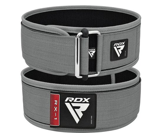 Пояс для важкої атлетики  RDX RX1 Weight Lifting Belt Grey L (WBS-RX1G-L), Розмір: L, Колір: Grey