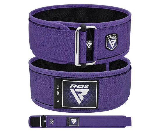 Пояс для важкої атлетики RDX RX1 Weight Lifting Belt Purple XS (WBS-RX1PR-XS), Розмір: XS, Колір: Purple