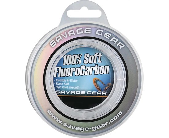 Флюорокарбон Savage Gear Soft Fluorocarbon 20m 0.60mm 21.6kg Clear (54855), Диаметр, мм: 0.60, Размотка, м : 20 м