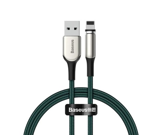 Кабель Baseus Lightning Zinc Magnetic Charging 1m, 2A Green (000005025), Цвет: Green