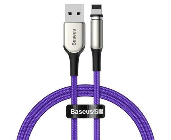 Кабель Baseus Lightning Zinc Magnetic Charging 1m, 2A Purple (000005026), Колір: Violet