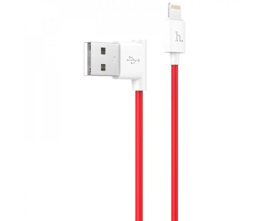 Кабель Hoco Lightning L Shape 1.2m, 2.1A UPL11 Red (000000256), Цвет: Red