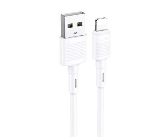 Кабель Hoco Lightning Victory charging data cable X83 1m, 2.4A White (000009048), Колір: White