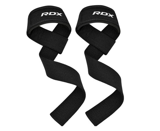 Лямки для тяги RDX W1 Gym Single Strap Black Plus (WAN-W1B+), Колір: Black